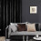 Blackout Curtains 42x45 in, Silver Foil Print, 2-Pc 2