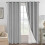 Linen Look Blackout Curtains 96" x 52" Pair 1
