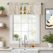 Farmhouse Buffalo Plaid Valance 54x18in Rod Pocket