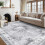 5x7 Vintage Distressed Area Rug Grey 1