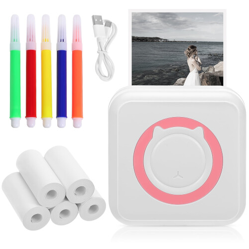 YEAHIBABY Portable Labelling Machine Portable Label Maker Abs 1 Set