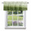 Abstract Gradient Stripe Valance 54x18in Green White 1