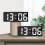 Digital Alarm Clock with Large LED Display, Compatible with Bedroom, Study, Kitchen – Black Frame 6