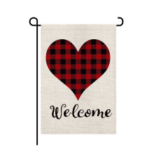 Valentine's Garden Flag – Burlap, Double-Sided, 12.5 x 18
