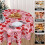 Rosa hjerte rund duk 60 tommer polyester 2