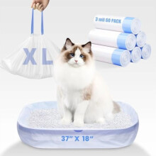 Jumbo-Katzenstreubeutel, 37 x 18 Zoll, 3 mil HDPE, auslaufsicher