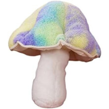 Mushroom Pillow 32 cm Purple Plush Floor Cushion