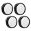 4 Pcs Garage Mirror Computer to See behind You Office Black 1