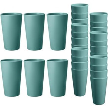 24 Pack 20 oz Stackable PP Plastic Cups