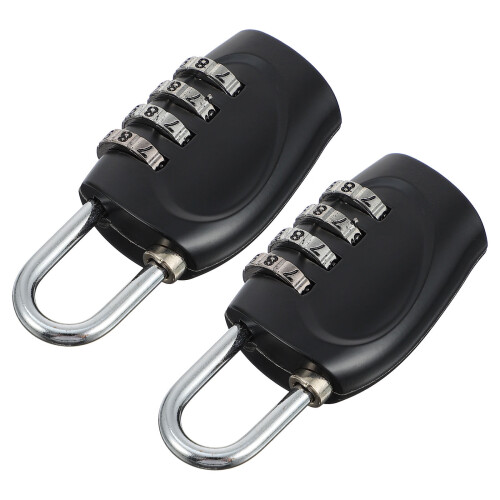 OUNONA Bagagelås i zinklegering, 2-pack