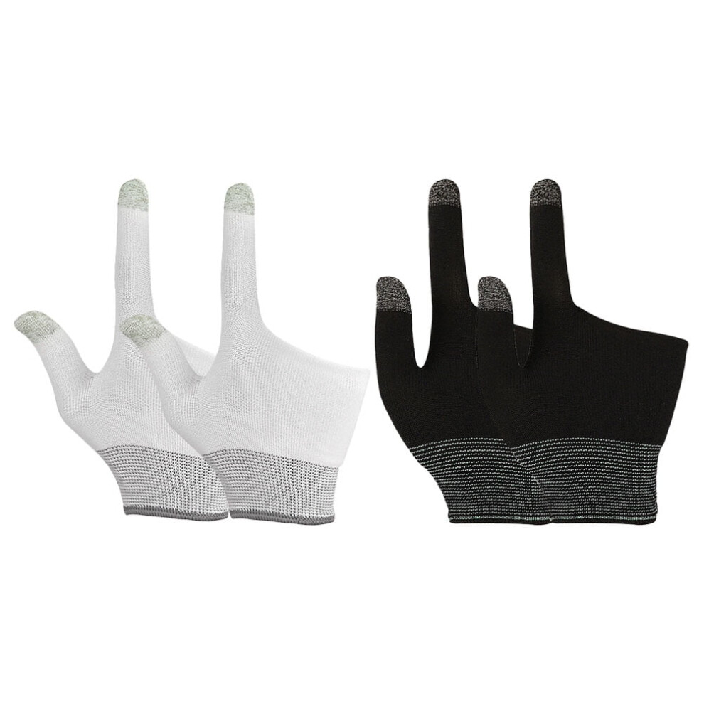 2 Pairs Of Touchscreen Finger Gloves Gaming Gloves Comfort Game Gloves For Gamer 9399596524061