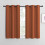 Blackout Curtains with Silver Grommets, 34x60 in, 2 Pack 1