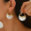 Elegante statement oorbellen met parelinleg 1