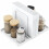 Metal Napkin Holder with Condiment Caddy, Black 1