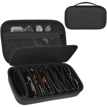 Travel Sunglass Organizer Case for 8 Pairs Polarized Sunglasses, Storage Box for Multi-style Dressers (Bag Only)
