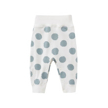 Baby Bottoms Pants High Waisted Pants Kids Cotton Snap Button Pants Solid Color Long Pants
