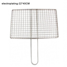 Griglia per barbecue in acciaio inox con manico