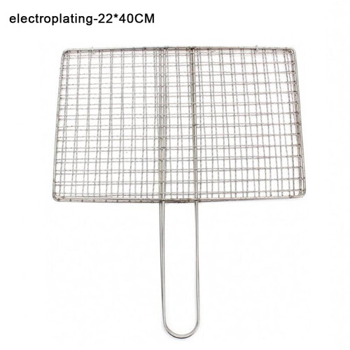 Stainless Steel BBQ Grill Net with Handle