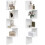 Set van 2 wandhoekplanken – 4 lagen, wit 1