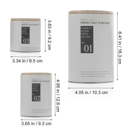 Kaffeebohnen-Aufbewahrungsdose aus Eisen, 3er-Pack 1