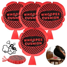 4Pcs Whoopie Cushion,Funny Sponge Fart Noise Maker,Self-Inflating Noise Maker,Odorless Festival Gag Gifts,Red