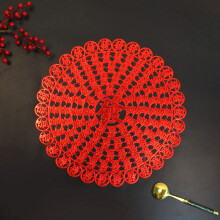 Round PVC Placemats 38 cm 4-Pack
