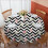 Floral Print Round Tablecloth 60 x 60 Inch 1