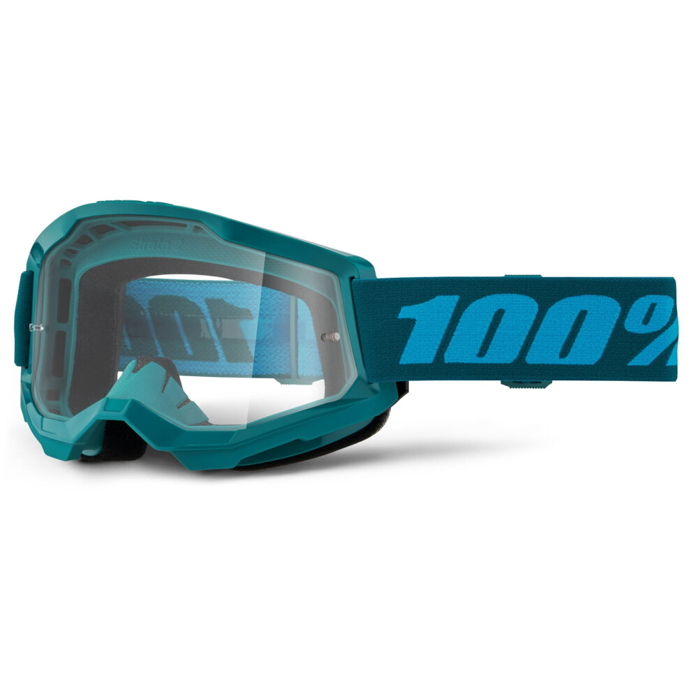 100% Strata 2 Off-Road Goggle (Stone - Clear Lens) 9085618825864