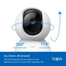 Tapo C200 2Pack 1080p PanTilt Indoor Camera Baby Monitor Motion Detect
