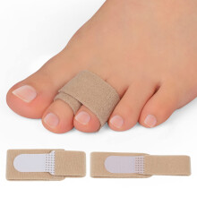 Hammer Toe Straighteners, 12-Pack Toe Splints (6L+6M), Corrector Wraps for Curled, Crooked & Hammer Toes