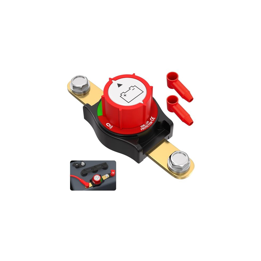 Side Post Battery Disconnect Switch 12V-48V 275A Waterproof Marine Battery Cut Off Switch 12 Volt For Car Rv Boat Atv Utv Vehicles 9085618275751