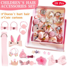 MesaSe Baby Girl Haarclips (18 stuks) – Strikjes, elastiekjes en bandjes voor peuters en tieners; diverse stijlen