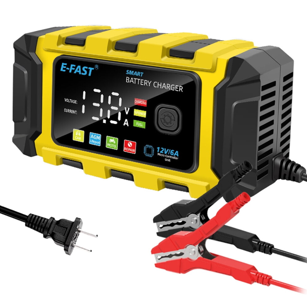 E-Fast Portable 12V/6A Battery Maintainer Â Compatible With Cometx 9085618275768