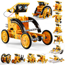 Kit robot solaire STEM 12 en 1, jouet et cadeau pour enfants de 8 à 13 ans, coffret éducatif de construction et d'expérimentation scientifique,