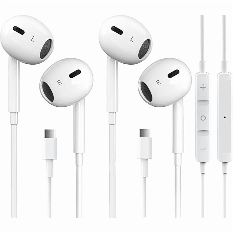 Zlc2 Usb-C Headphones Compatible With Iphone 17/16/15 & Pro Max, Galaxy S23/S22/S21/S20 Ultra, Note 10/20 Â Hifi Stereo, Mic & Volume Control 9085618829626