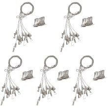 50Pcs Adjustable Picture Hanging Wire Kit, 3.4FT Heavy Duty Stainless Steel Rope