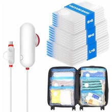 18-Piece Vacuum Storage Bags with USB Pump