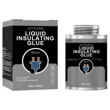 Liquid Insulating Rubber Glue (4.2oz/125ml) – High-temp, waterproof wire coating & electrical sealant for DIY automotive/HVAC; quick-dry