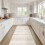 Vaskbart polyester løbertæppe 60x1,8 m beige 1
