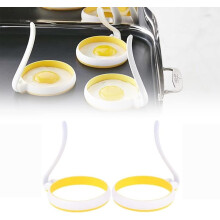 Fáinní Uibheacha Silicone 4 orlach, Pacáiste 2 le Láimhseáil Fillte
