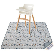 Baby-Spritzschutzmatte für Hochstühle, 128 x 128 cm, wasserdicht