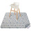 Tapete impermeável Baby Splat para cadeira alta, 128 x 128 cm (50,4 x 50,4 polegadas). 1