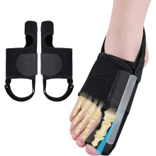 ZLCRecovist Bunion Brace for Women & Men – Corrector & Toe Straightener, Reduces Pain, Fits Left/Right Foot (Black, 1 Pair)
