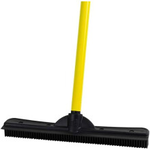 Gummiborste för husdjurshår med gummiskrapa, 30 cm huvud,