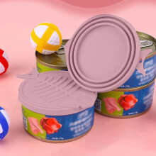 Tapas de silicona para latas de comida para perros y gatos con cuchara incorporada – Aptas para lavavajillas, compatibles con latas estándar.