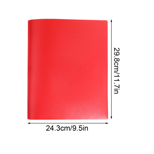 Stevige plastic ordners (A4-formaat) rood 2