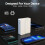 Chargeur de téléphone latéral avec câble à 90 et support intégré 7