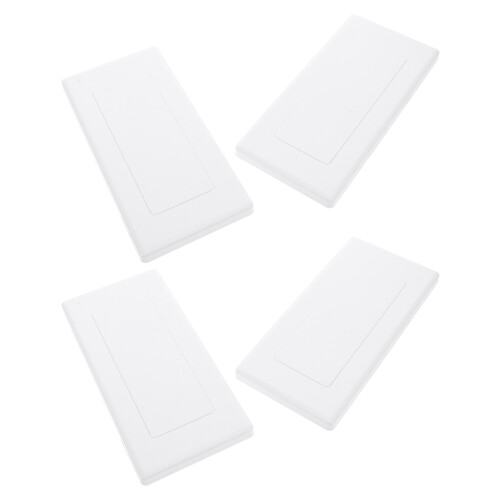 12Pcs White Electrical Panel Blank Plastic Covers for Home Use 2