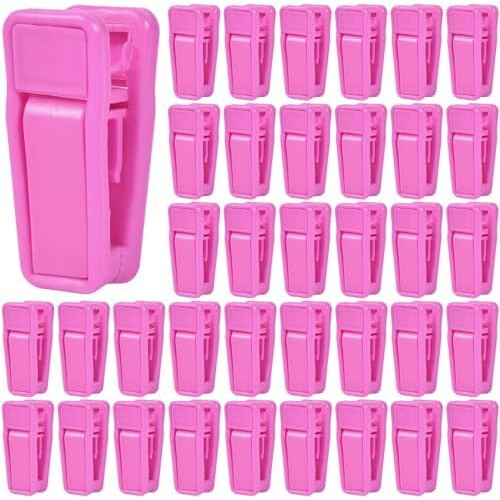 40 pcs ABS plastic hanger clips for clothes, bras, socks