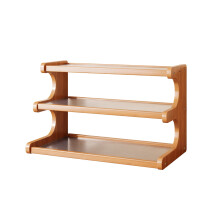 Eolstice 3-Tier Wooden Mug Display Rack, Coffee Cup Organizer for Kitchen Cabinet & Coffee Station – Compatible with Standard Mugs